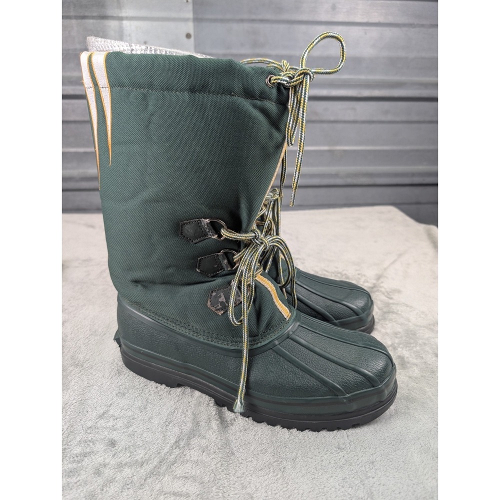 Vintage Green Bay Packers Winter Snow Boots Men Size 11 NFL Football Team Logo - Picture 3 of 10